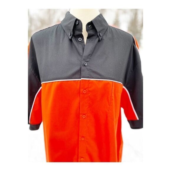 Ash City Mens Casual Button Down Shirt Rockabilly - Picture 2 of 14